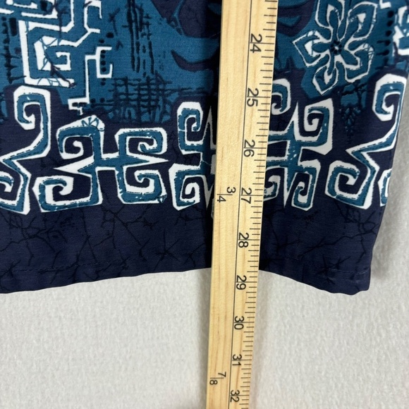 Extreme Gear Island Tropics Short Sleeve Hawaiian Blue & White Shirt size L - Picture 10 of 11